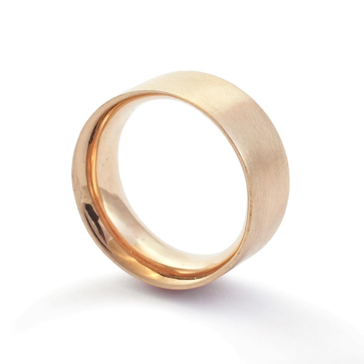 RG1080 Classic Brush finish gold wedding ring