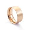RG1080 Classic Brush finish gold wedding ring