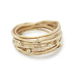 RG1512C Gold Wrap ring with Diamond