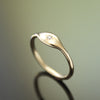 RG1787AX Oval Gold Ring with a Single Diamond