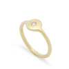 RG1787CX Round Gold Ring with a Single Diamond