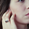 RG1810-1 Faceted Garnet vintage ring