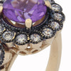 RG1812-1 Gold and Amethyst Victorian ring