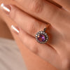 RG1812-1 Gold and Amethyst Victorian ring