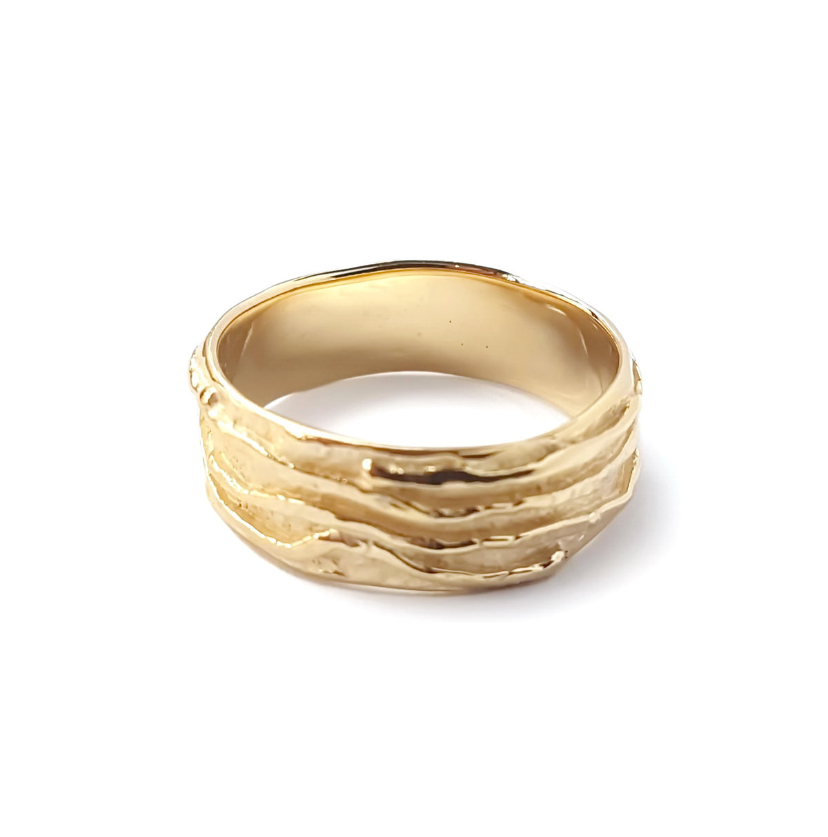 RG1824 Organic wide wedding band