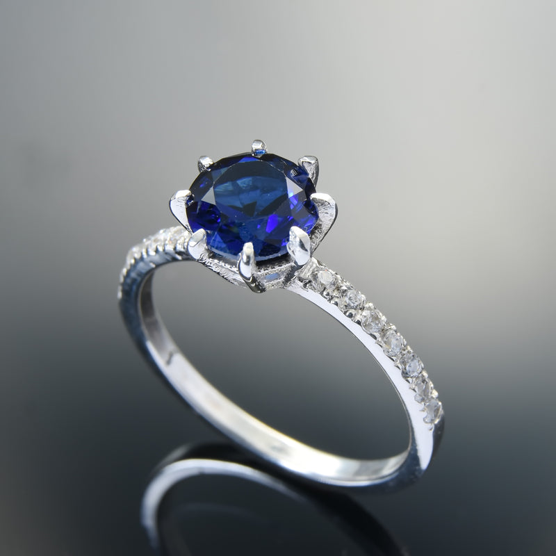 RG1828D Sapphire and Diamonds engagement ring