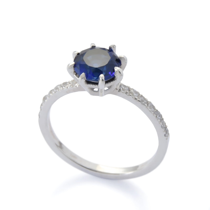 RG1828D Sapphire and Diamonds engagement ring