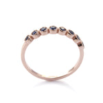 RG1829-1 Sapphire half eternity ring