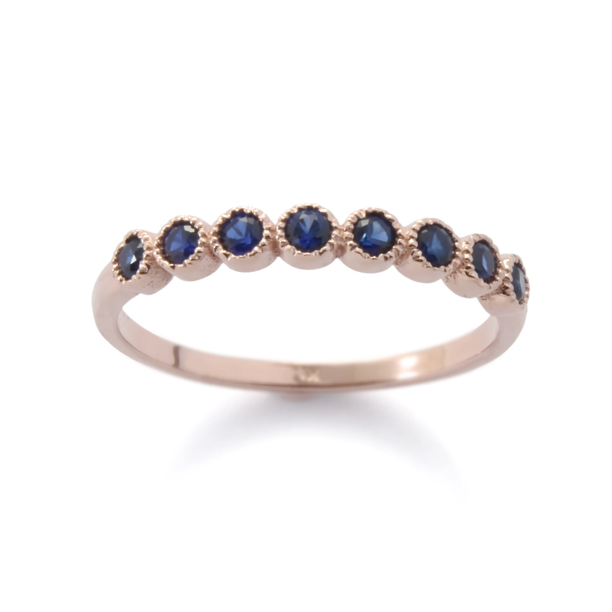 RG1829-1 Sapphire half eternity ring