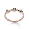 RG1830-1 Green Spinel gold dots Ring