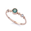 RG1831 Dainty Gold Ring with Spinel and Topaz