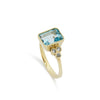 RG1833-3 Gold Ring with Square Topaz