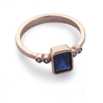 RG1834-2 Sapphire and Rose Gold Ring
