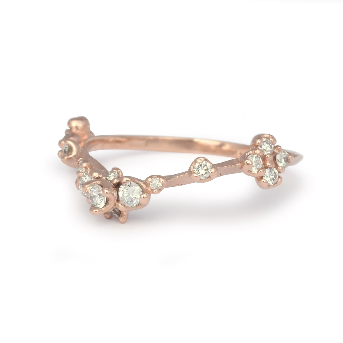 RG1389-1 Rose Gold and Diamonds engagement ring