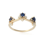 RG1840 Blue Sapphire and Diamonds Engagement ring