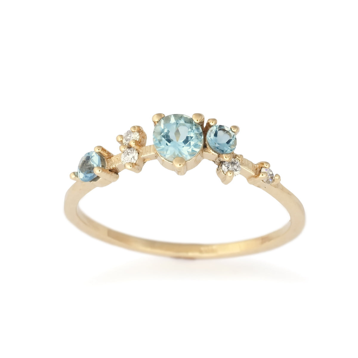 RG1842 Diamonds and Topaz Engagement ring