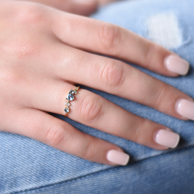 RG1842 Diamonds and Topaz Engagement ring