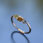 RG1843  Colorful gemstones gold ring