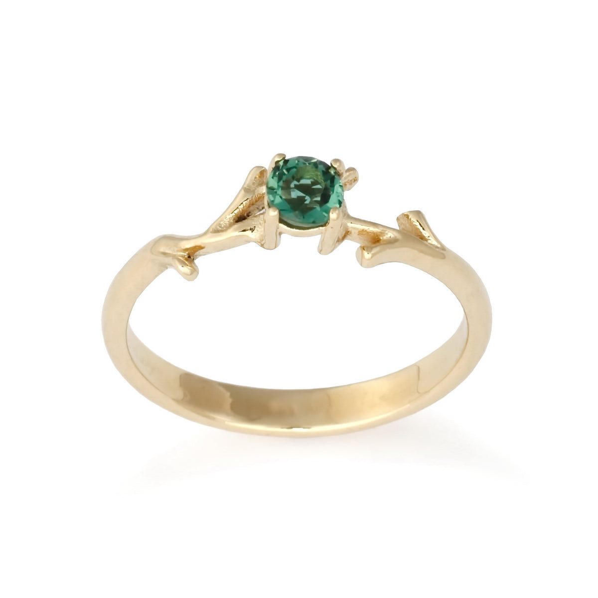 RG1848 Woodland Green Spinel gold ring