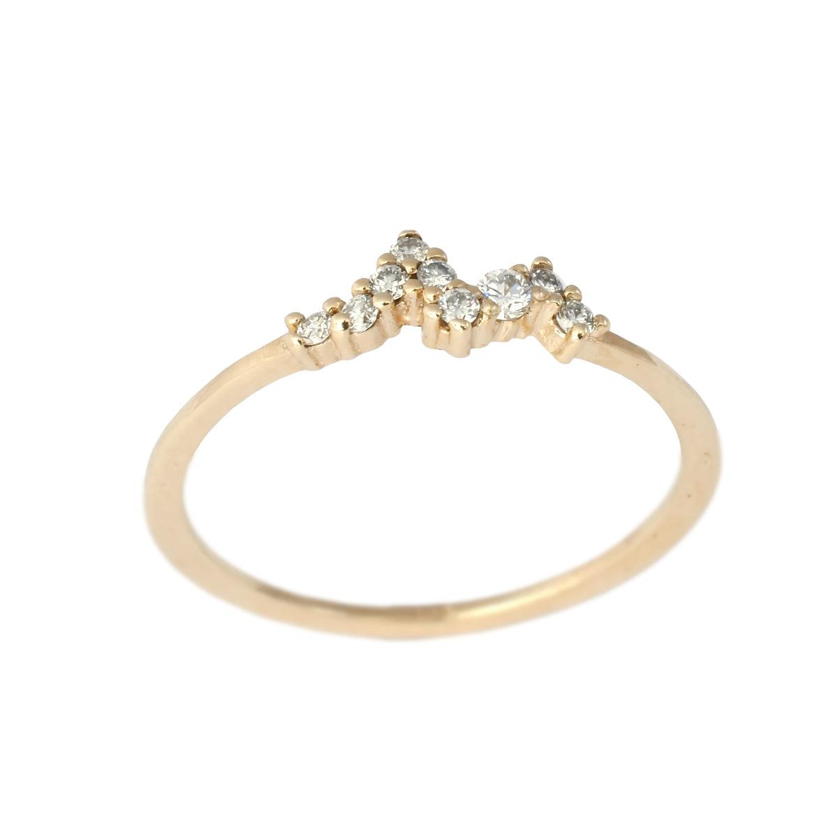 RG1851 Lightning Diamonds Gold Ring