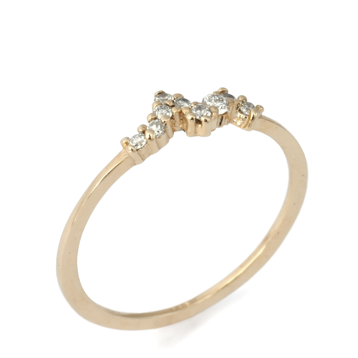 RG1851 Lightning Diamonds Gold Ring