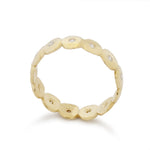 RG1861D Dotted Gold ring with Diamonds