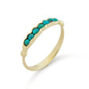 RG1865 Gold and Turquoise stones ring