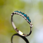 RG1865 Gold and Turquoise stones ring