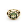 RG1866A Gold Estate Ring with Green Quartz
