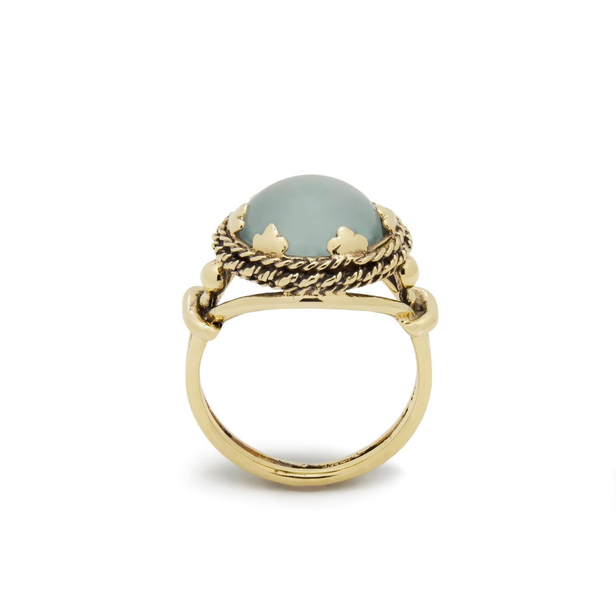 RG1866 Gold Estate Ring with Aquamarine