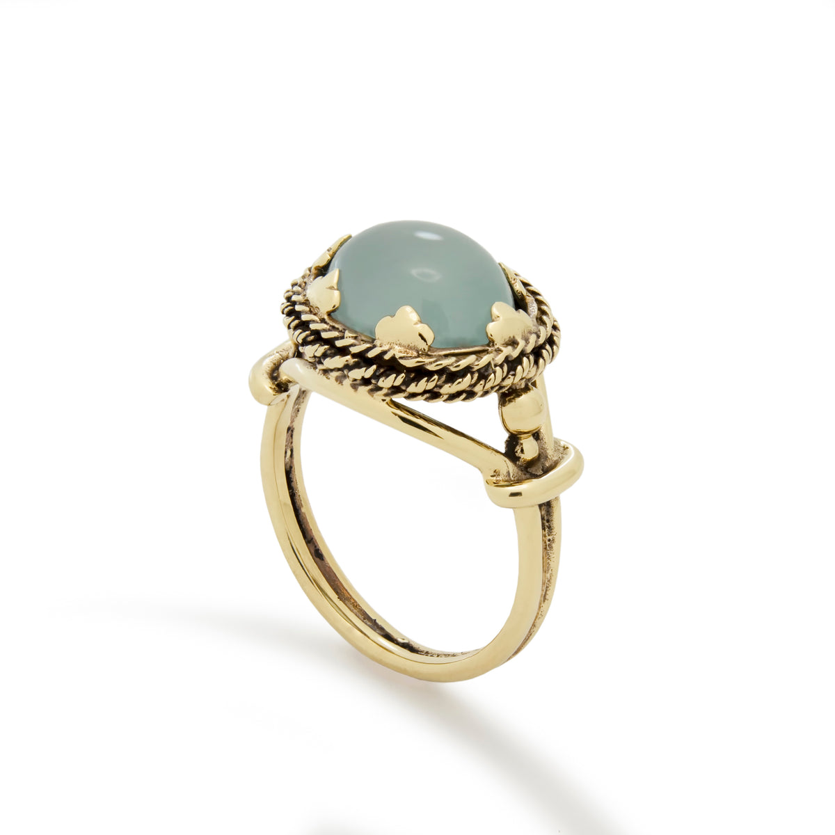 RG1866 Gold Estate Ring with Aquamarine