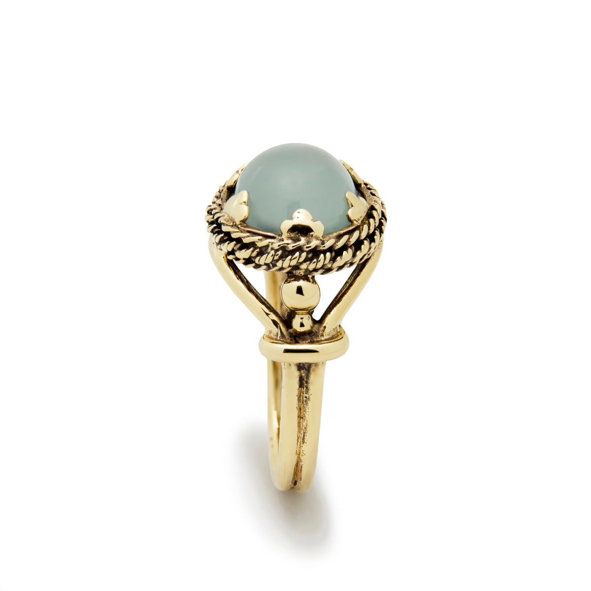 RG1866 Gold Estate Ring with Aquamarine