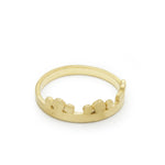 RG1868 Matte Gold Ring with Dots
