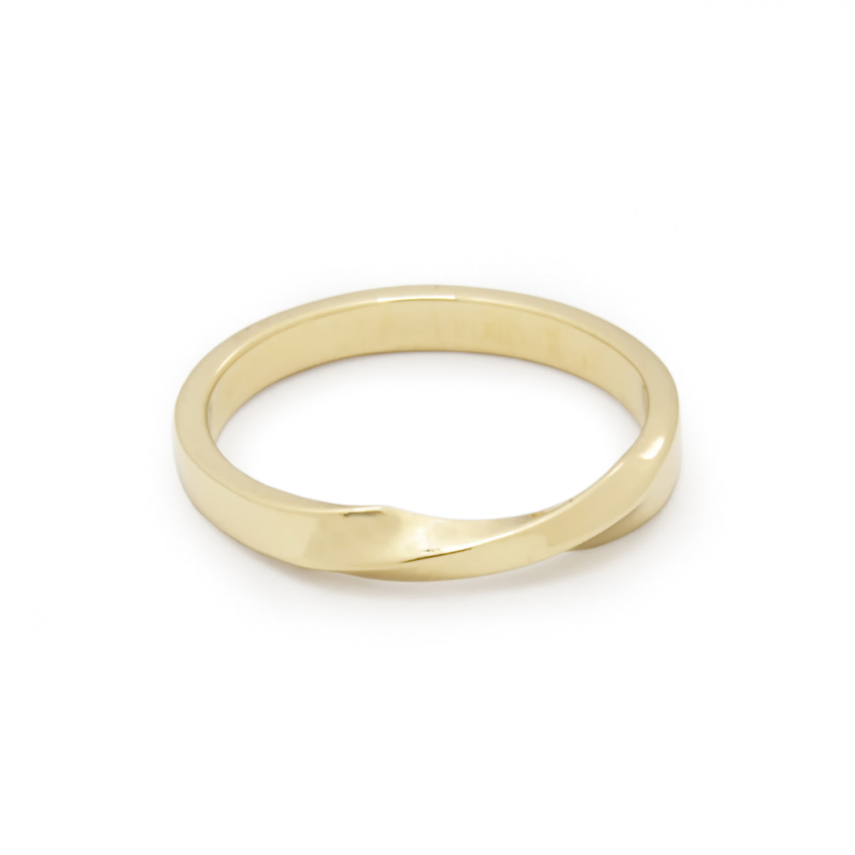 RG1873 Simple Gold Ring with a Double Twist