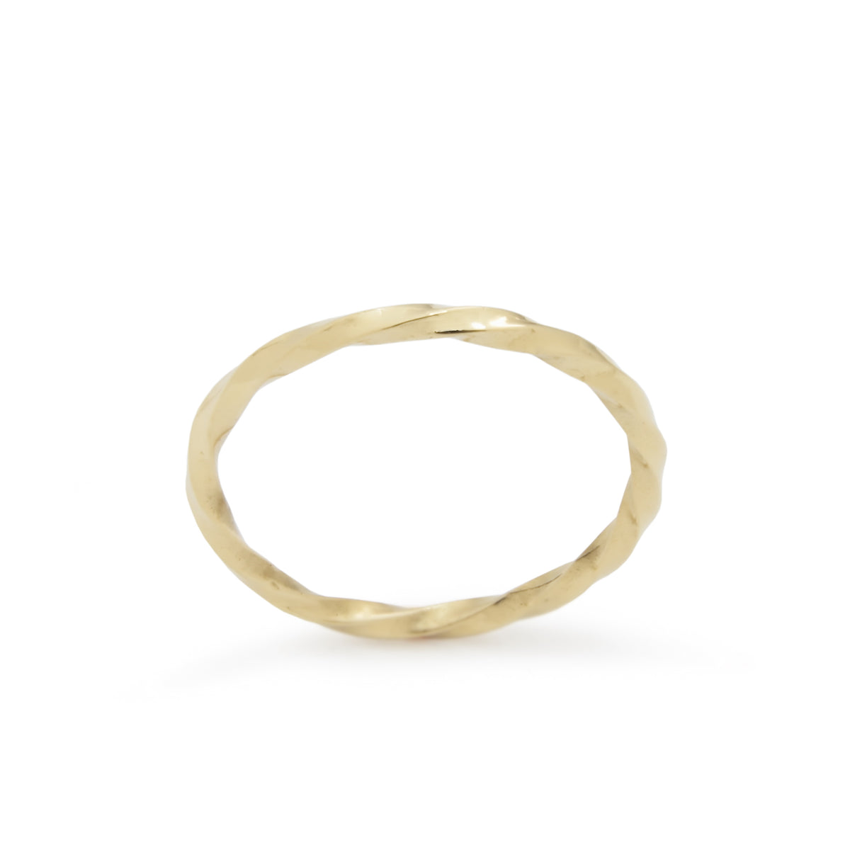 RG1874 Twisted Gold Skinny Ring