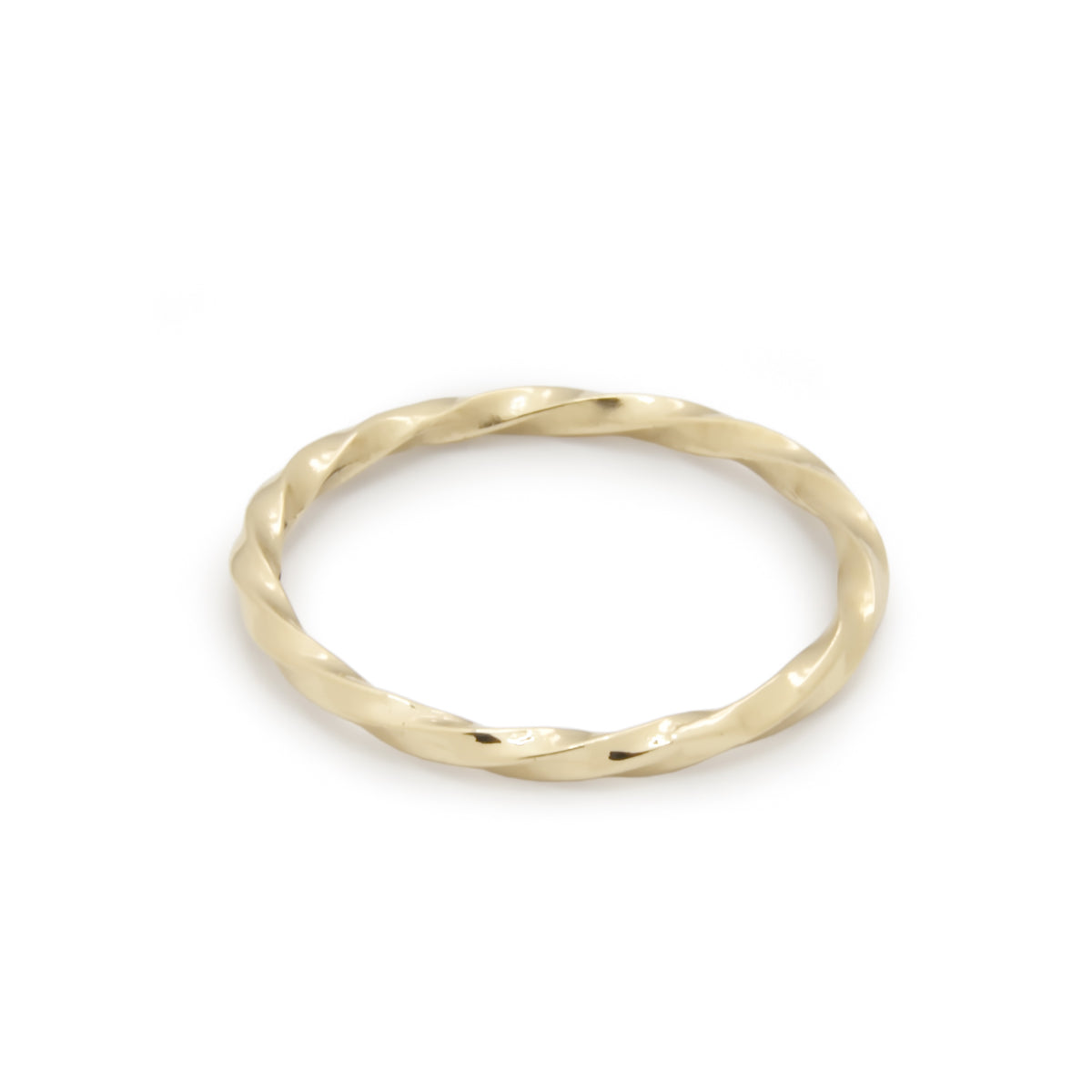 RG1874 Twisted Gold Skinny Ring