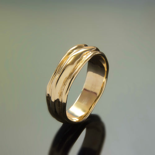R0109 Gold and Silver tension ring – ArtisanEffect