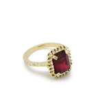 RG1880 Elegant Ruby and Diamonds Ring