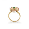 RG1883 Gold Estate Ring with Ruby and Emerald