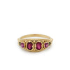 RG1884 Victorian Ring with Red Gemstones