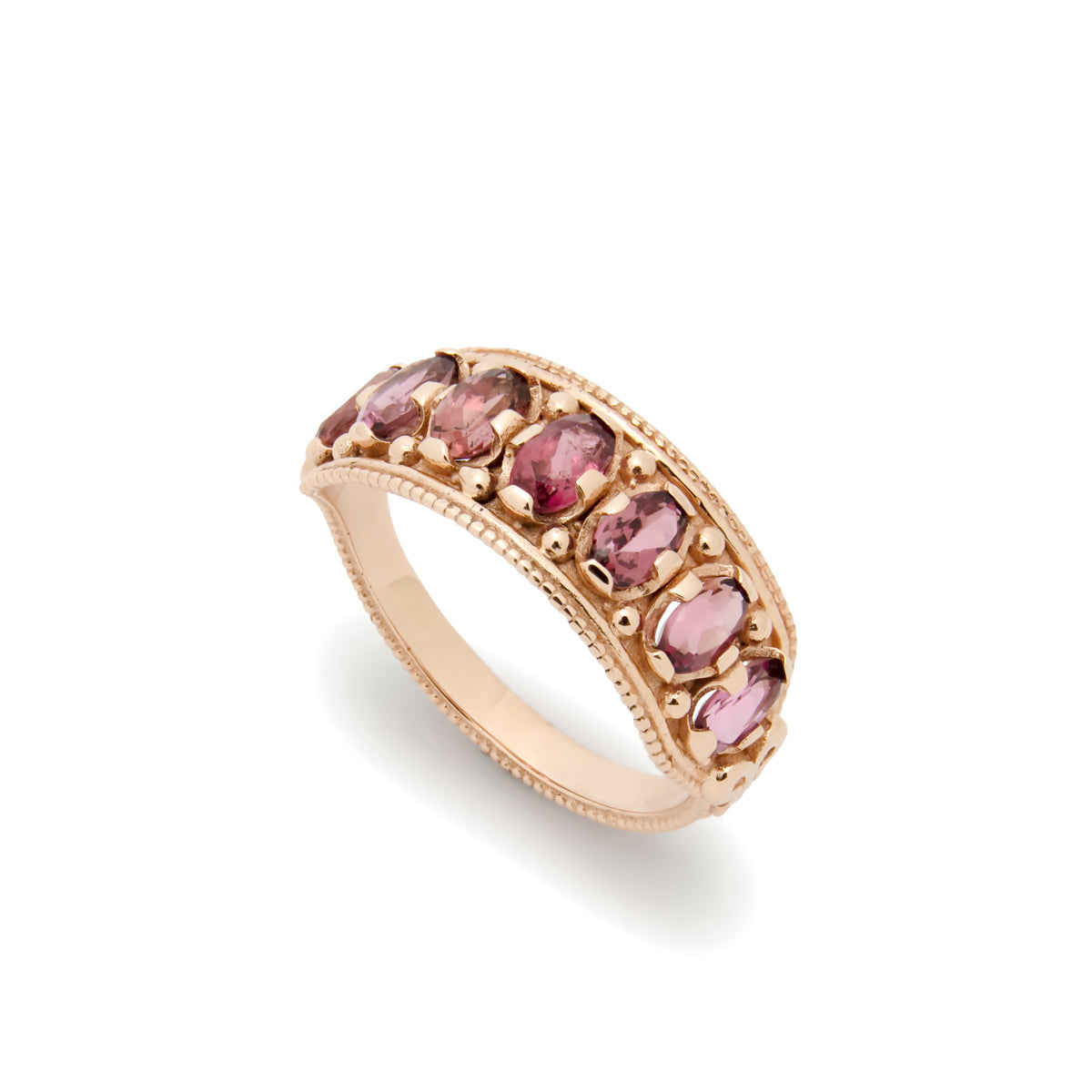 RG1889 Rose Gold Ring with Pink Tourmaline