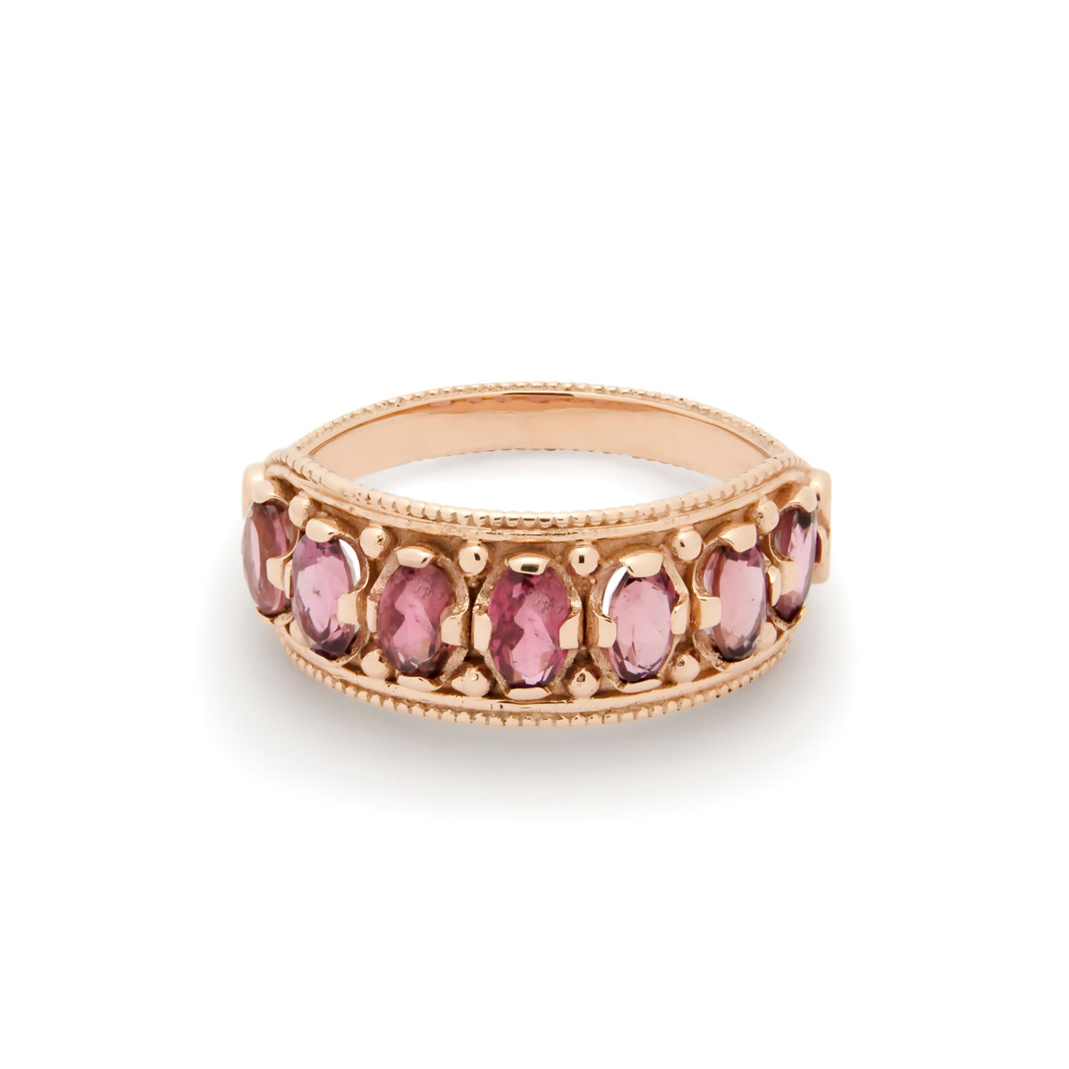 RG1889 Rose Gold Ring with Pink Tourmaline