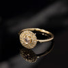 RG1895 Gold Engagement Ring with Centered Morganite and Diamonds