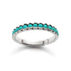 R0911S Silver Turquoise Stackable ring