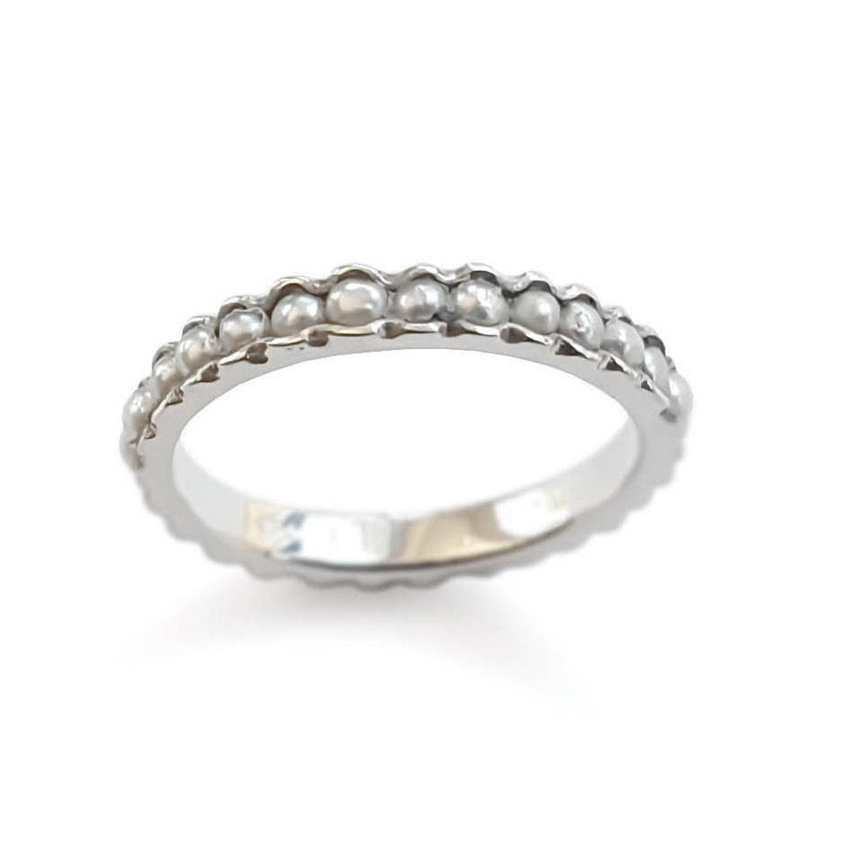 R0911S Silver Turquoise Stackable ring