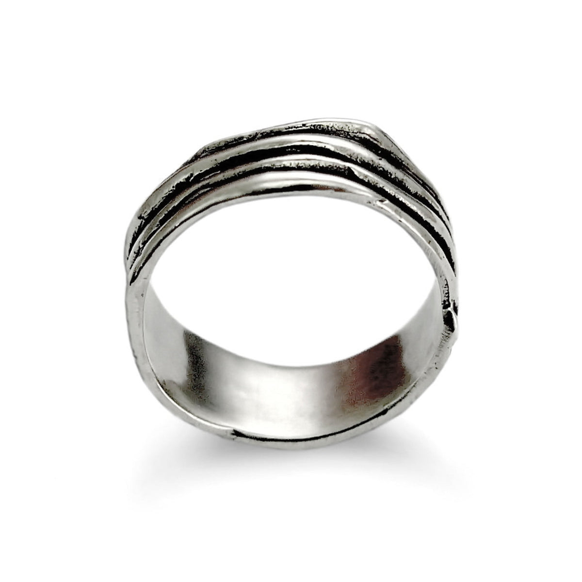 R1344C Rustic silver band