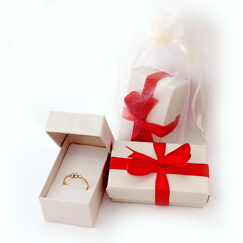 RG1244 Rose gold ring with Garnet and Peridot