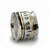 R1739A Personalized mixed metals band