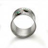 R1206S Wide flowers band with Opal