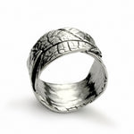R1638 Wide leaves wedding band